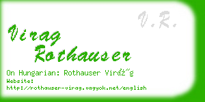virag rothauser business card
